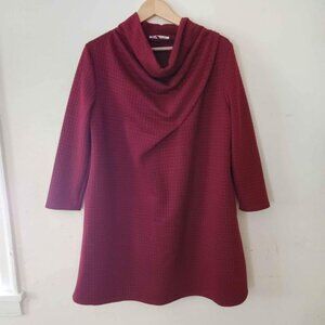 According‎ to the Horizon Burgundy Tunic Dress Women's XXL